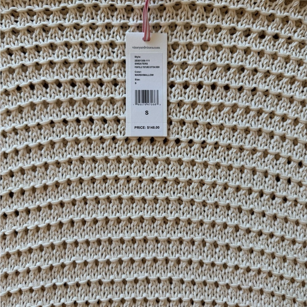 NWT Vineyard Vines Cream Hole Beach Martha’s Vineyard Inspired Sweater Size S - Picture 6 of 7